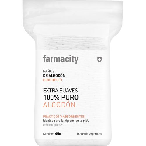 Paños de Algodón Farmacity Extra Suaves x 40 un