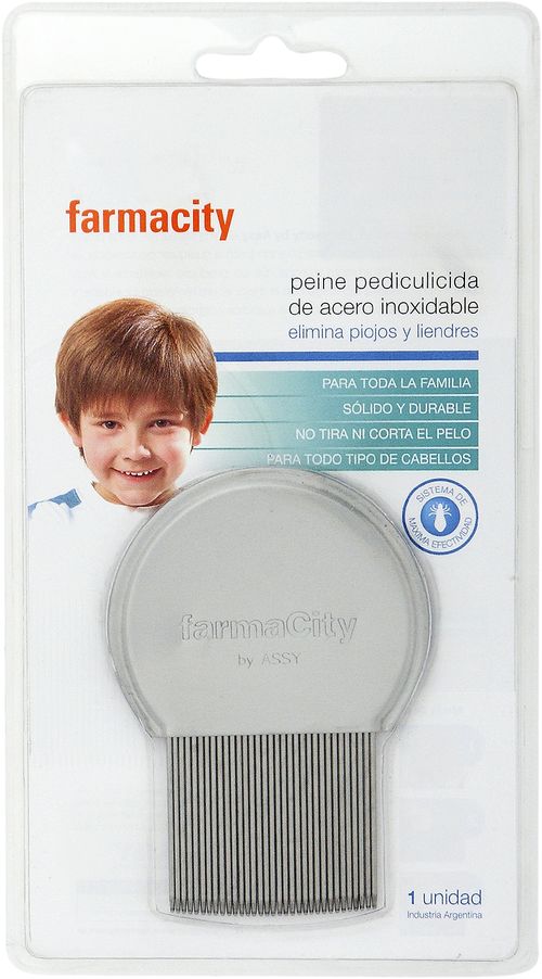 Peine Pediculicida Anti Piojos Farmacity Acero Inoxidable