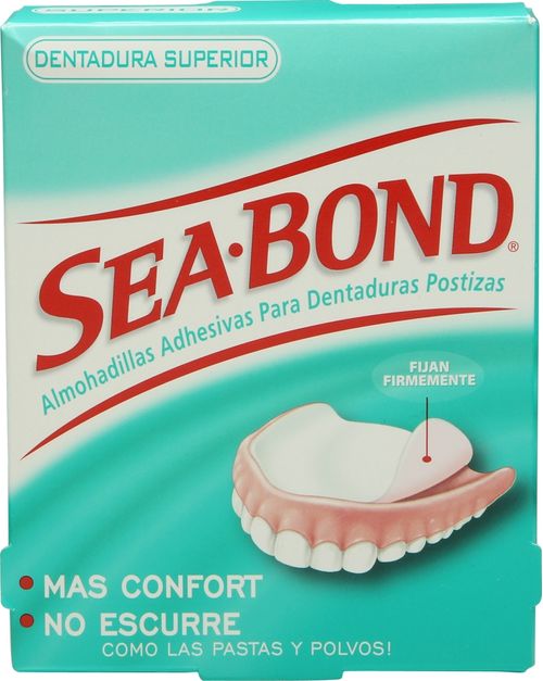 Almohadillas Adhesivas Sea Bond para Dentaduras Postizas x 18 un