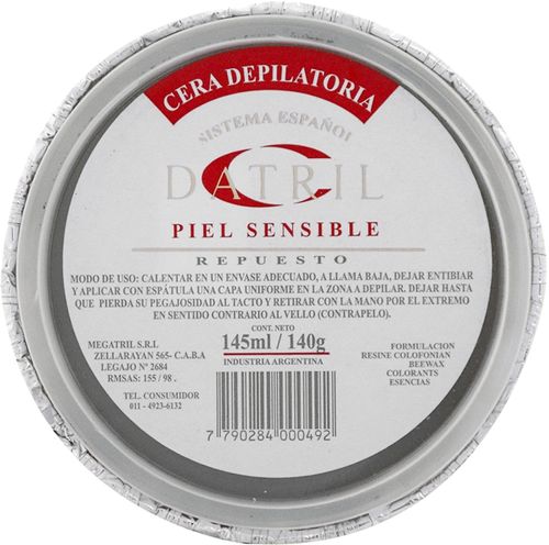 Repuesto Crema Depilatoria sistema español piel sensible x 140 gr