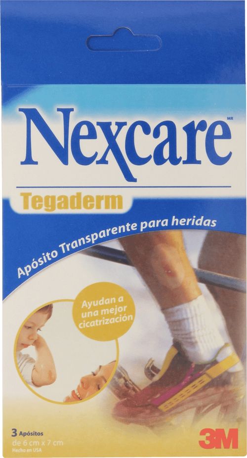 Apósitos Adhesivos Nexcare Transparentes x 3 un