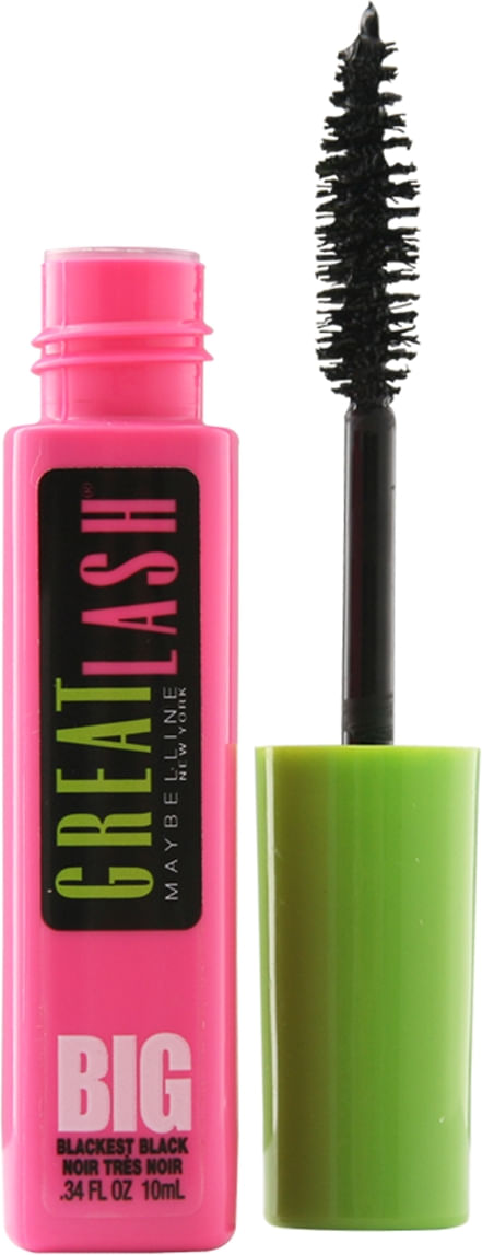 Mascara de Pestañas Maybelline Great Lash Big Blackest Black x 10 ml