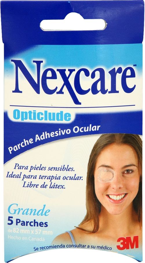 Parche adhesivo para terapia ocular x 5 un