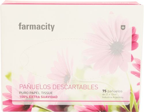 Pañuelos Descartables Farmacity Caja x 75 un