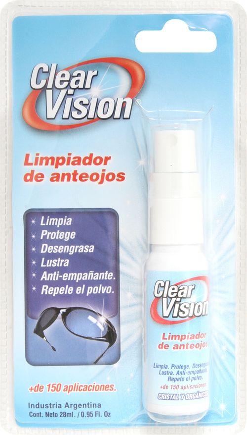 Limpiador de Critales Clear Vision en Spray x 28 ml