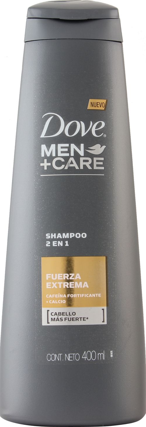 Shampoo Dove Men Fuerza Extrema botella x 400 ml