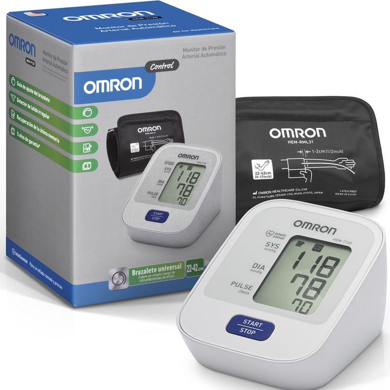 Tensiómetro Monitor Presión Arterial Digital Omron Hem-7120