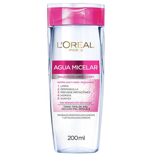 Agua Micelar L'Oreal París  Hidra Total 5 x 200 ml