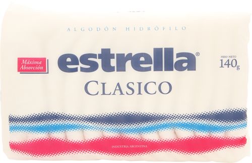 Algodón Estrella clasico paquete x 140 gr