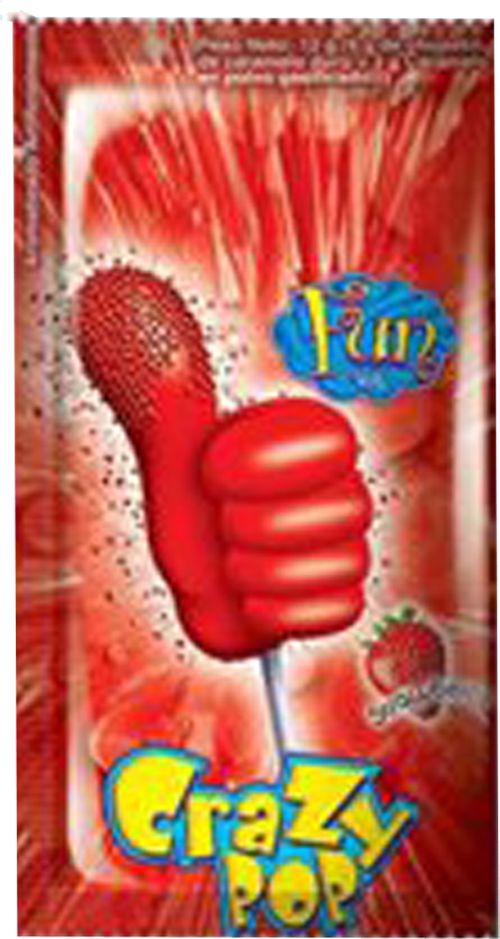 Chupetin Fun Candy sabor Frutilla x 12 g