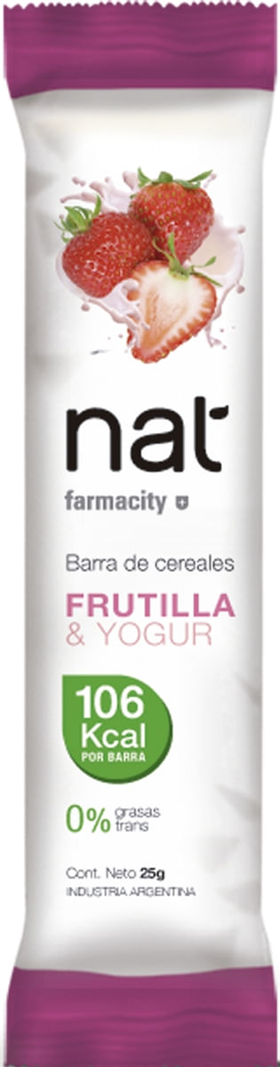 Barra de Cereales Nat Frutilla y Yogur x 25 g