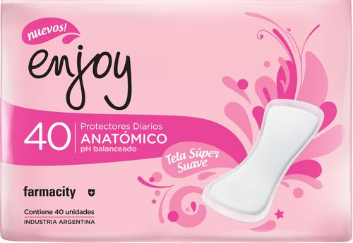 Protectores Diarios Enjoy Anatómico pH Balanceado x 40 un