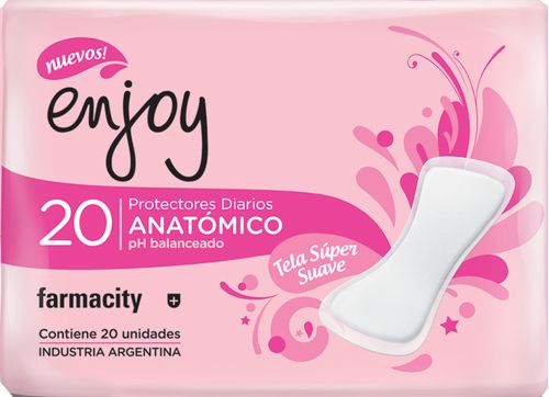 Protectores Diario Enjoy Anatómico x 20 un