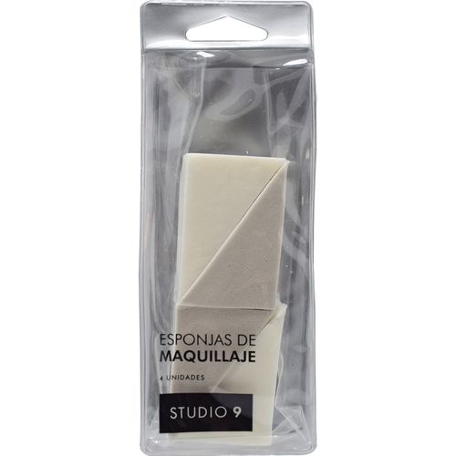 Set Esponjas de Maquillaje Studio 9 Triangular x 4 un