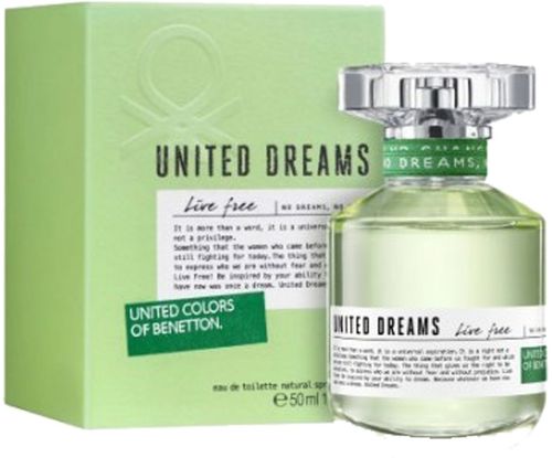 EDT Benetton United Dream Live Free x 50 ml