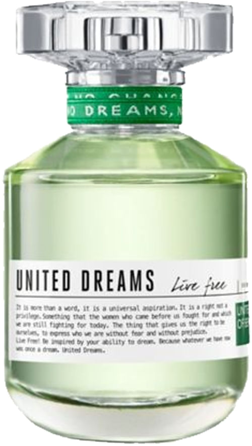 EDT Benetton United Dream Live Free x 50 ml