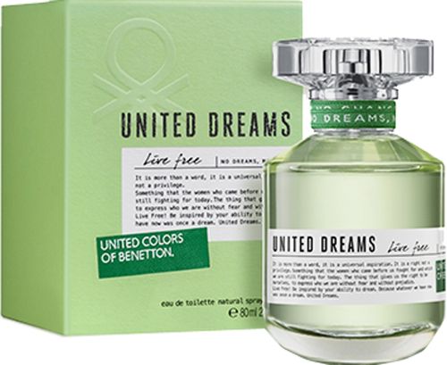 EDT Benetton United Dream Live Free x 80 ml