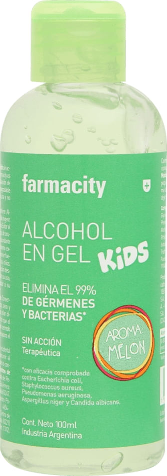 Alcohol en Gel Farmacity Kids Melón x 100 ml