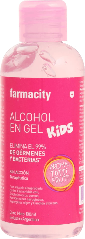 Alcohol en Gel Farmacity Kids Tutti Frutti x 100 ml