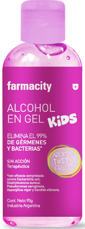 Alcohol en Gel Farmacity Kids Tutti Frutti x 100 ml