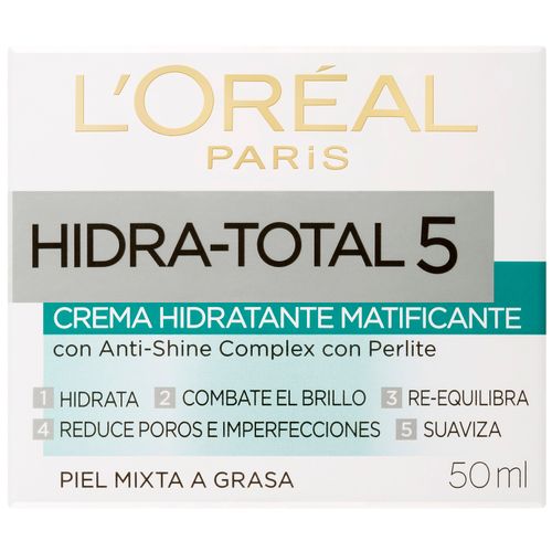 Crema  L'Oreal París Hidra Total 5 Matificante x 50 ml