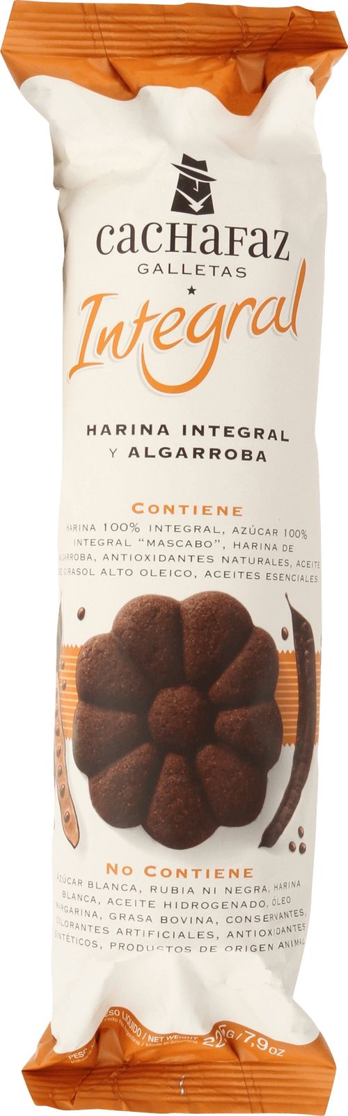 Galletitas Integral Cachafaz con Harina Integral y Algarroba x 225 g