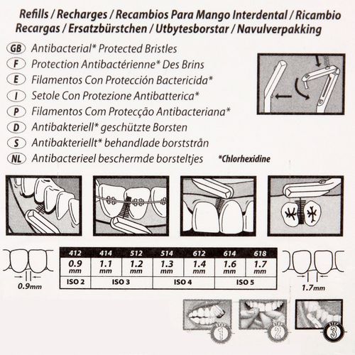 Repuesto Cepillo Interdental 1.6 mm x 8 un