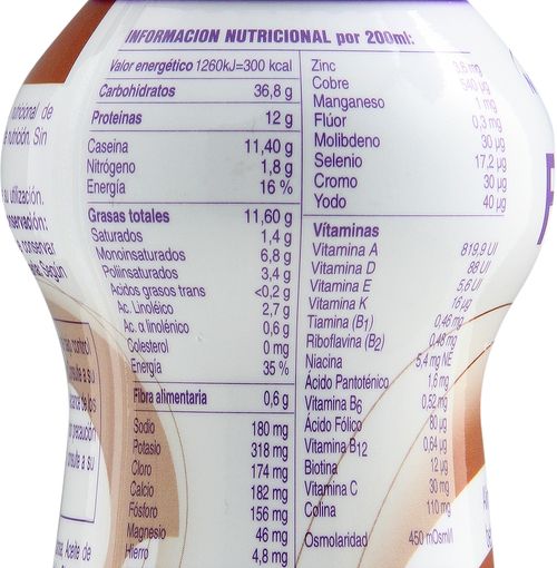 Suplemento Nutricional bebible chocolate x 200 ml