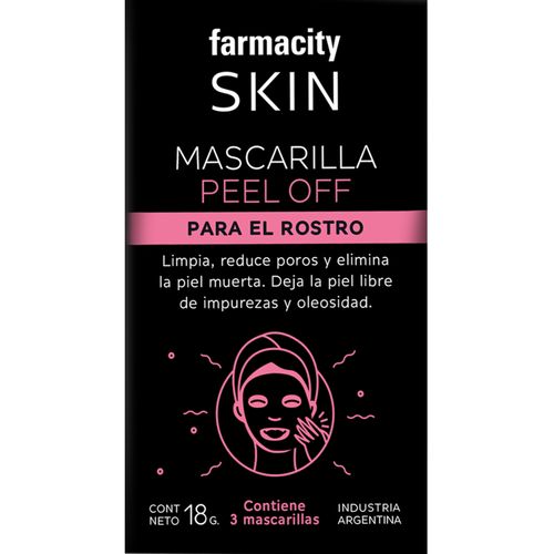 Máscara Facial Farmacity Skin Peel Off X 3 un