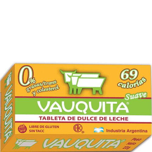 Tableta de dulce de leche Vauquita  Ligth x 25 g