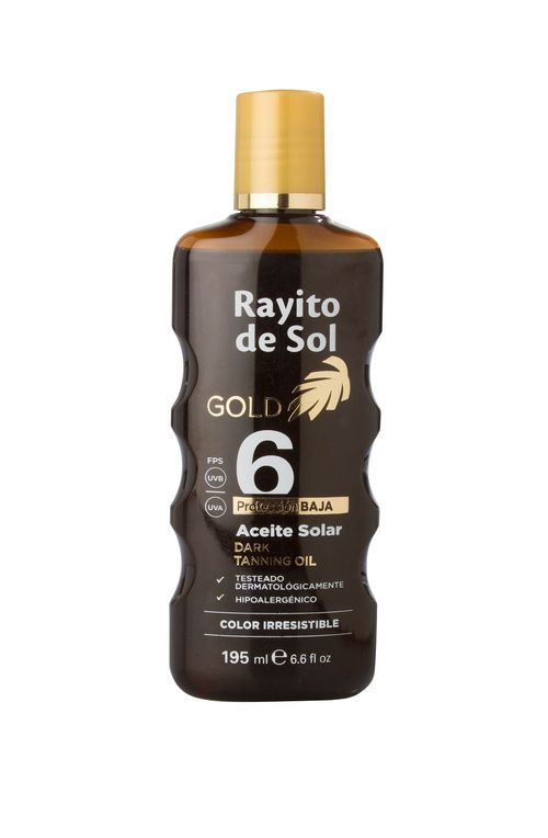 Aceite Bronceador Rayito de Sol FPS 6 x 195 ml