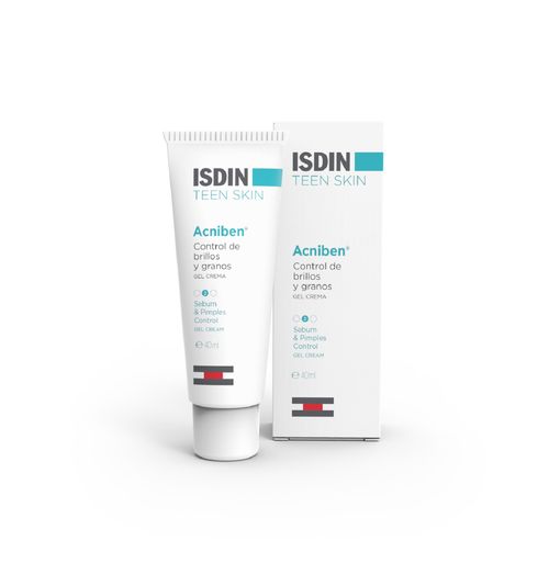 Gel Crema Isdin Teen Skin Acniben Control de Brillos y Granos x 40 ml