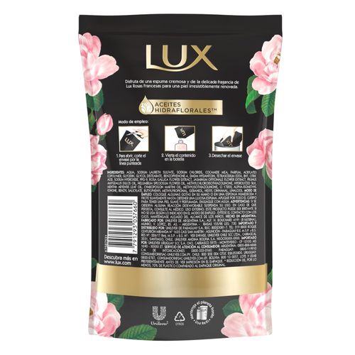 Jabón Líquido para Manos Lux Rosas Francesas Refill x 220 ml