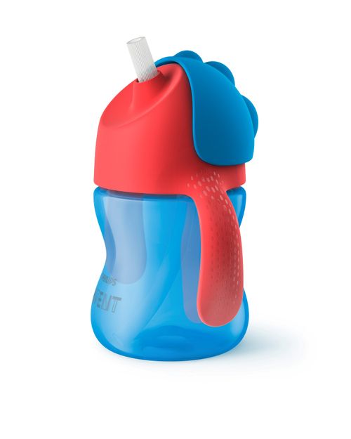 Vaso Entrenador Avent Straw Cup Azul x 200 ml