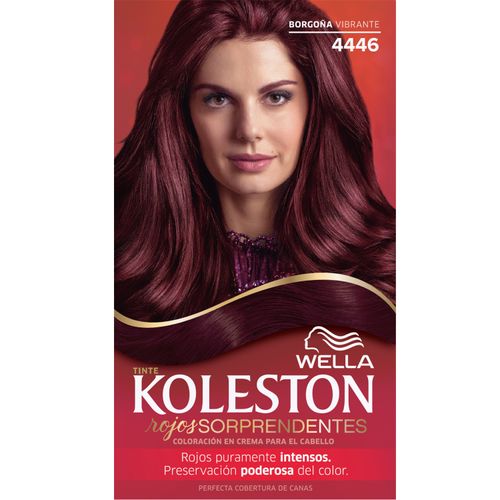 Kit de Coloración Wella Koleston 4446 Borgoña Vibrante