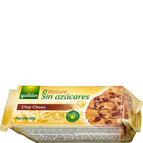 Galletitas Gullón Chip Choco Diet Nature sin Azúcar x 125 g