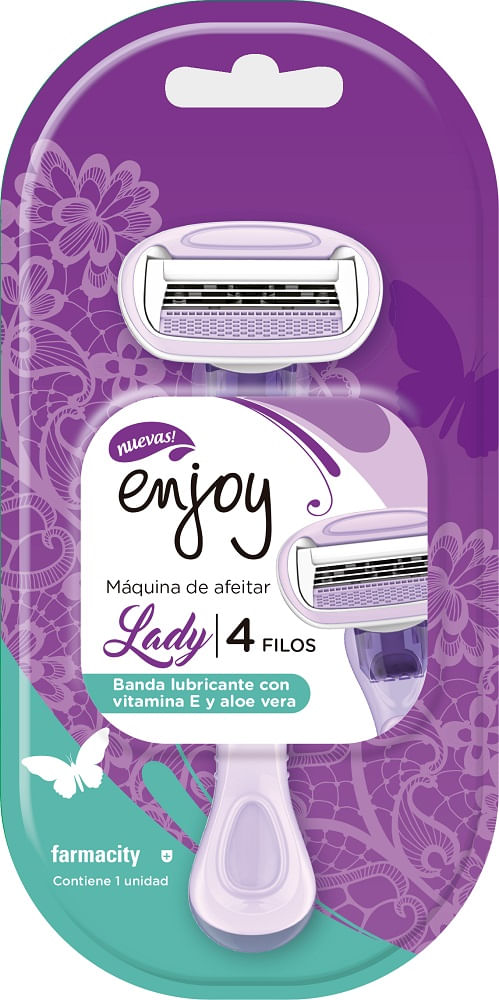 Máquina de Afeitar Enjoy Lady 4 filos