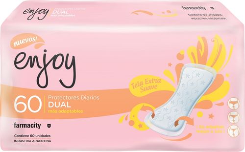 Protectores diarios Enjoy Dual x 60 Un