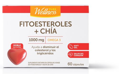 Suplemento Dietario Pure Wellness Fitoesteroles + Chía x 1000 g 60 un