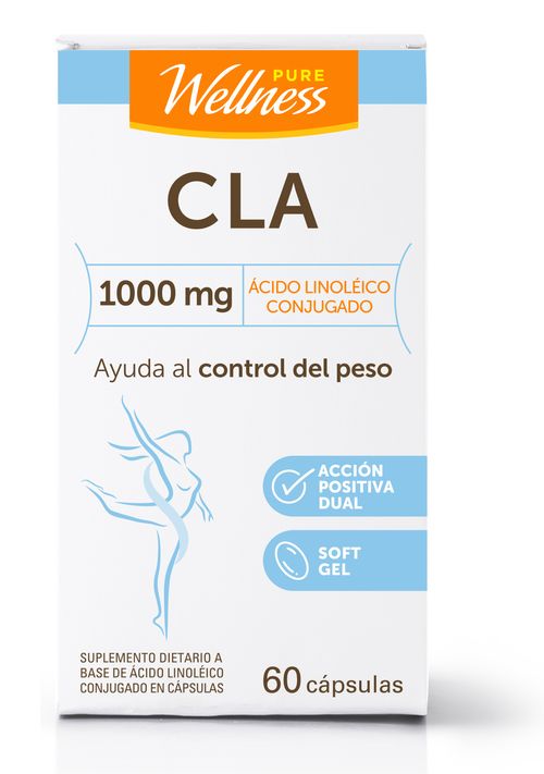 Suplemento Dietario Pure Wellness CLA x 1000 g x 60 cápsulas blandas