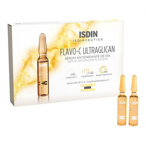 Ampollas Sérum Antioxidante de Día Isdin Isdinceutics Flavo-C Ultraglican x 10 un