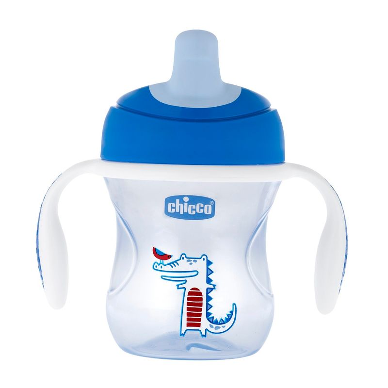 Cuchara Infantil Chicco de Silicona 8m+ Celeste