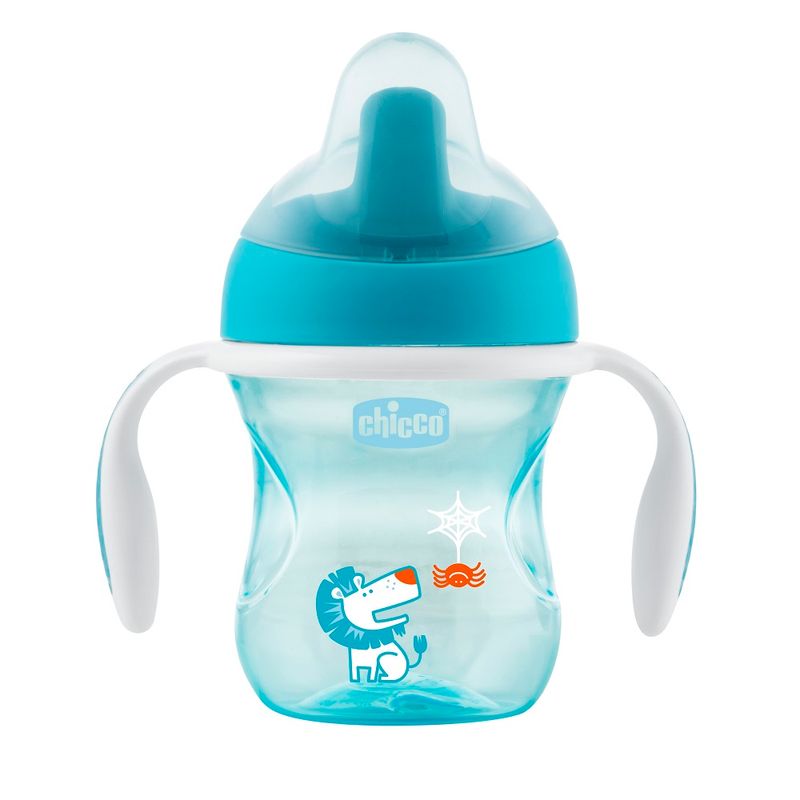 Cuchara Infantil Chicco de Silicona 8m+ Celeste