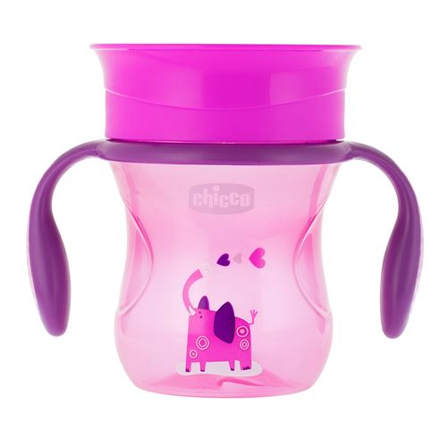 Vaso Chicco Perfect Cup 12M+ Rosa x 200 ml