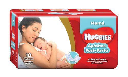 Apósitos Huggies Post Parto Mamá x 10 un