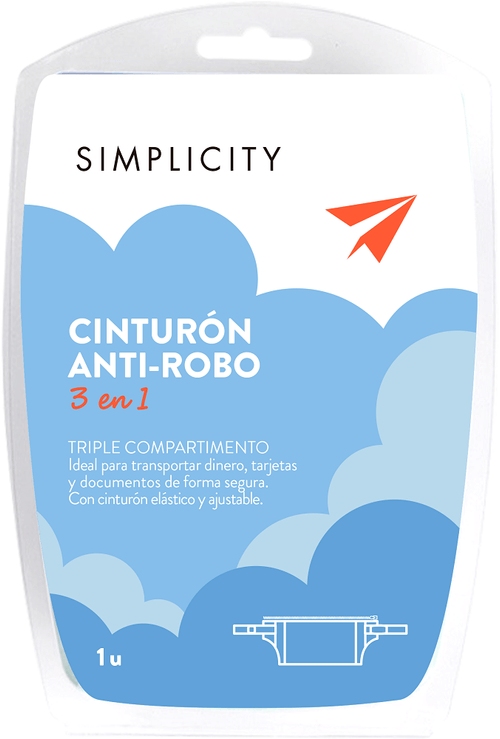 Cinturón anti-robo Simplicity 3 en 1 x 1 Un