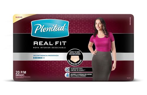 Ropa Interior Plenitud Mujer Real Fit P/M paquete x 20 Un.