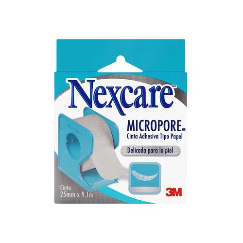 Cinta Adhesiva Micropore 3M Nexcare 25 mm x 9,1 m