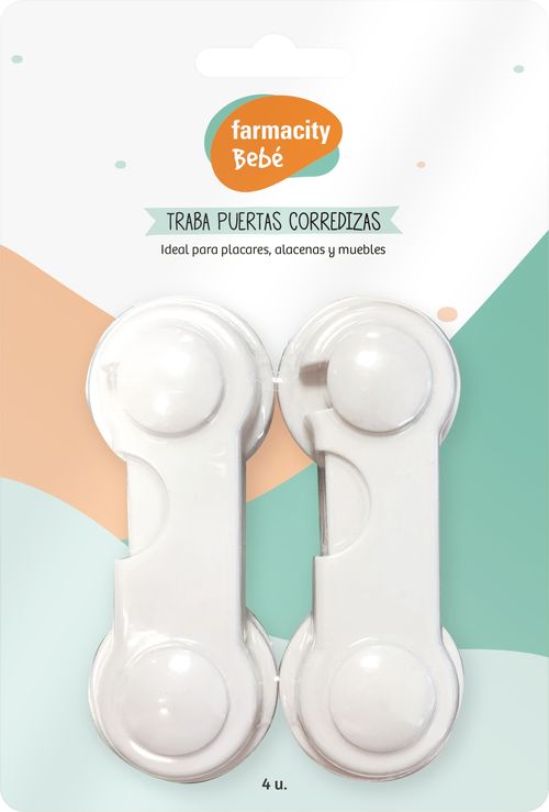 Traba Puertas Corredizas Farmacity Bebé x 4 un