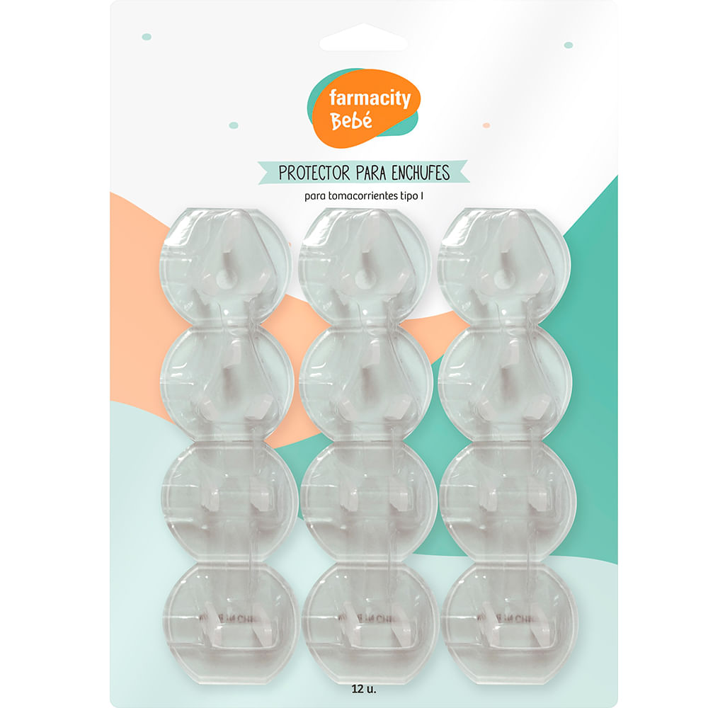 Protector Tapones Tomacorriente Enchufe Para Bebes Cuidado Precaucion 12  Pack